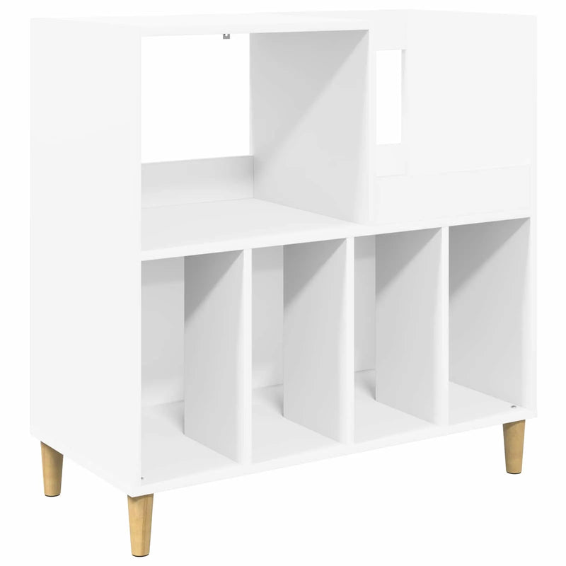 Record Player Stand White 82 x 39.5 x 82.5 cm Engineered Wood
