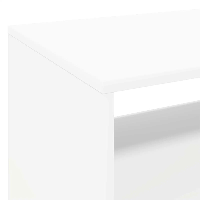 Record Player Stand White 71 x 39.5 x 83 cm Engineered Wood