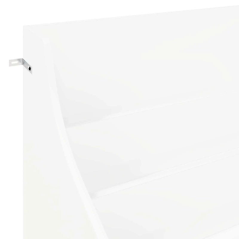 Media Shelves White 70.5 x 46 x 112 cm Engineered Wood