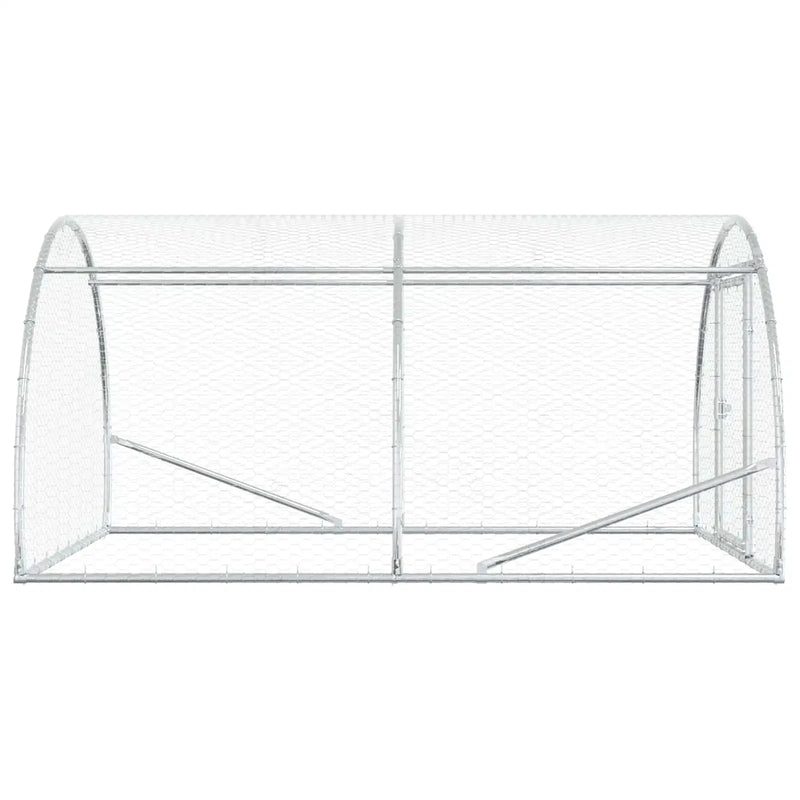 Chicken Coop Silver 200 x 150 x 100 cm Galvanised Steel