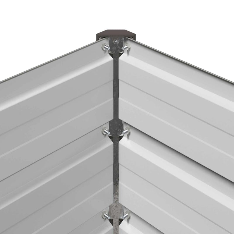 Raised Garden Bed Grey 160 x 40 x 55 cm cold-rolled steel