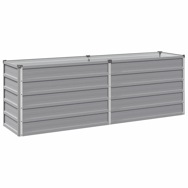 Raised Garden Bed Grey 160 x 40 x 55 cm cold-rolled steel