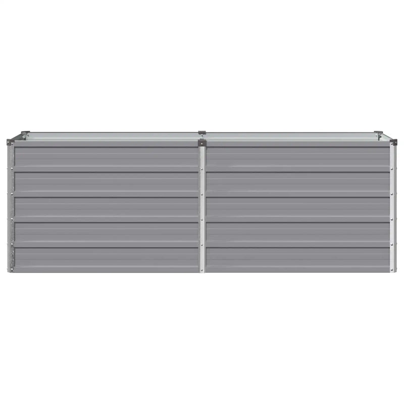 Raised Garden Bed Grey 160 x 40 x 55 cm cold-rolled steel