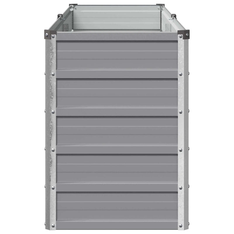 Raised Garden Bed Grey 160 x 40 x 55 cm cold-rolled steel