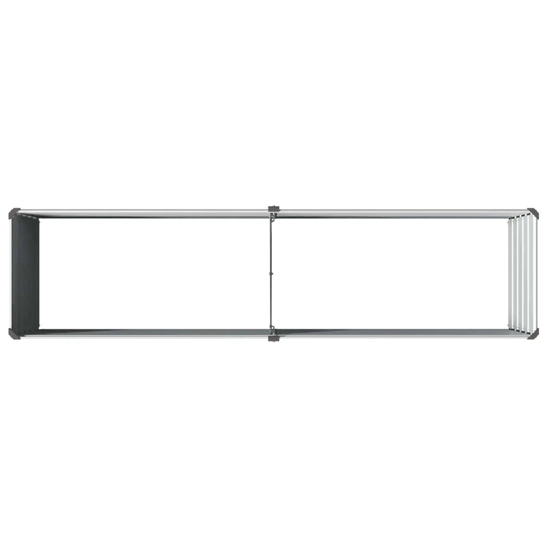 Raised Garden Bed Grey 160 x 40 x 55 cm cold-rolled steel