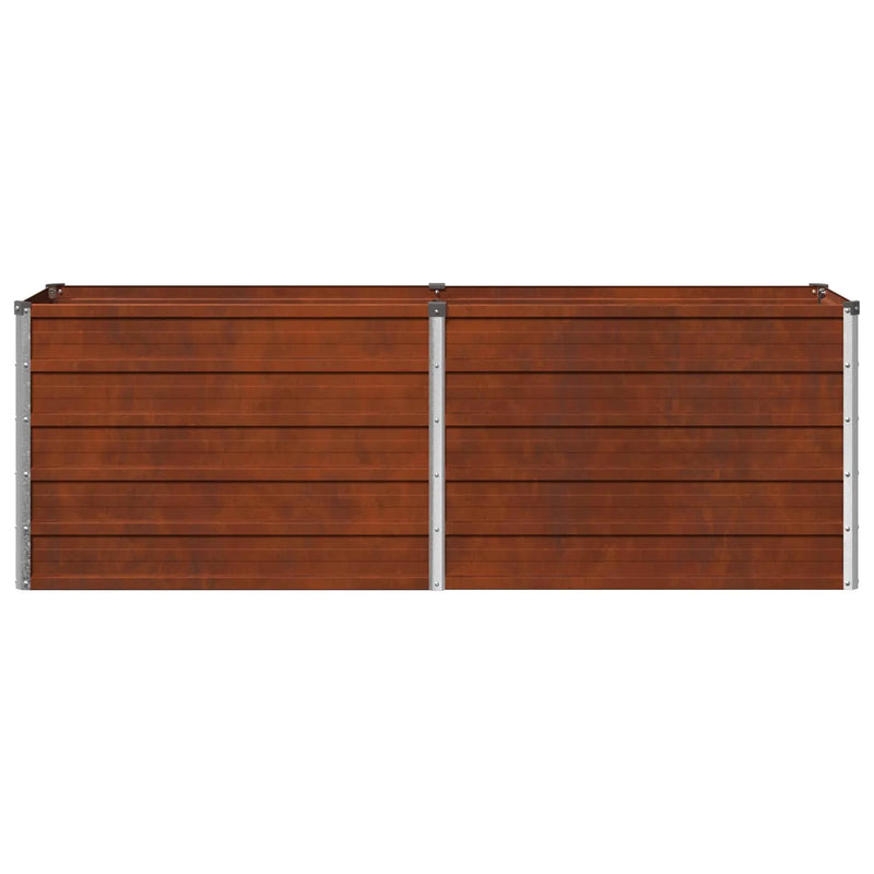 Raised Garden Bed Rusty 160 x 40 x 55 cm corton