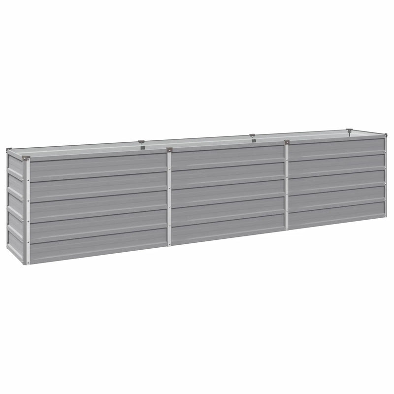 Raised Garden Bed Grey 240 x 40 x 55 cm cold-rolled steel