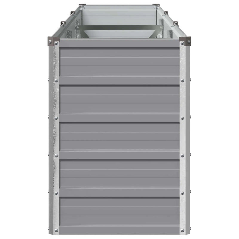 Raised Garden Bed Grey 240 x 40 x 55 cm cold-rolled steel