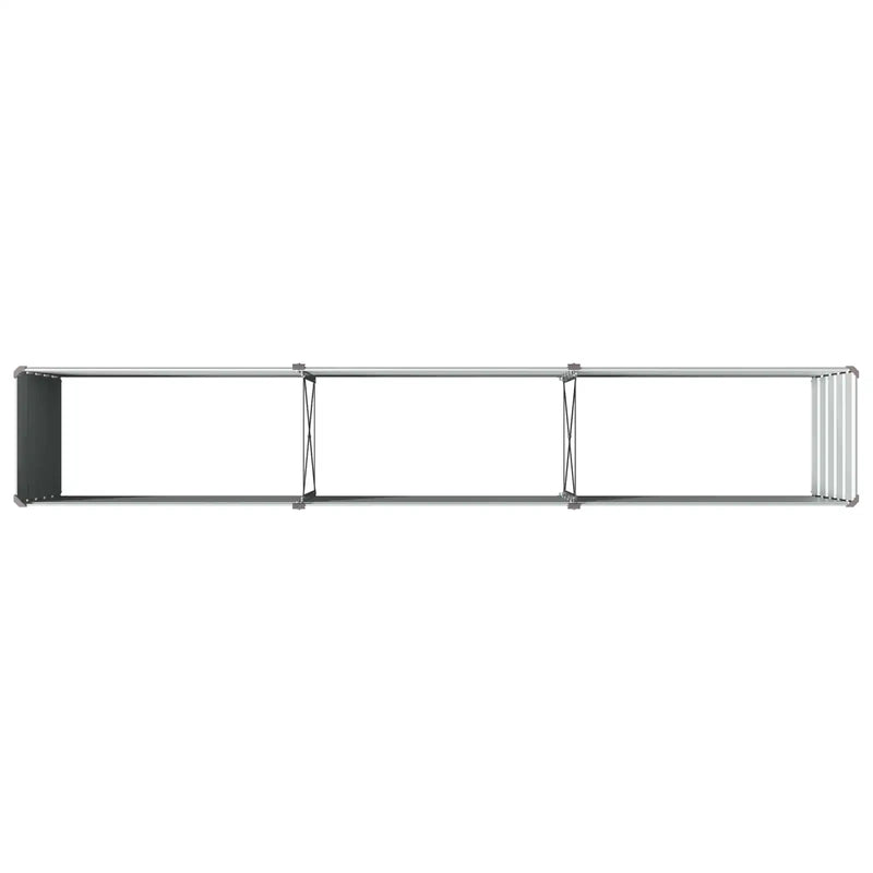Raised Garden Bed Grey 240 x 40 x 55 cm cold-rolled steel