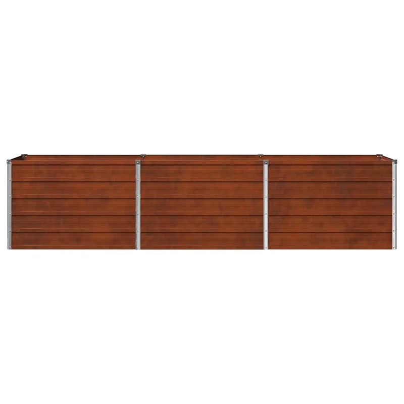 Raised Garden Bed Rusty 240 x 40 x 55 cm corton