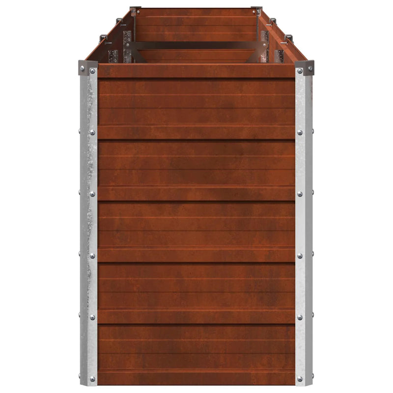 Raised Garden Bed Rusty 240 x 40 x 55 cm corton