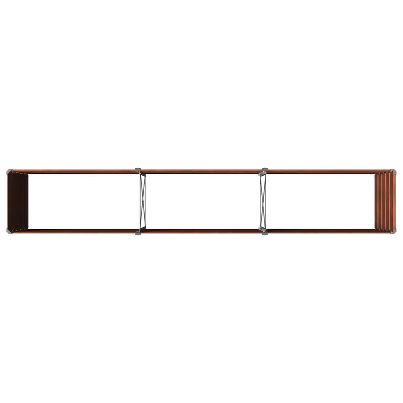 Raised Garden Bed Rusty 240 x 40 x 55 cm corton