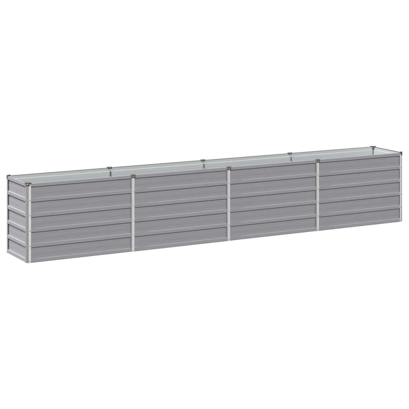 Raised Garden Bed Grey 320 x 40 x 55 cm cold-rolled steel