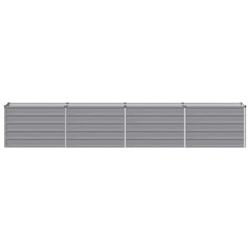 Raised Garden Bed Grey 320 x 40 x 55 cm cold-rolled steel