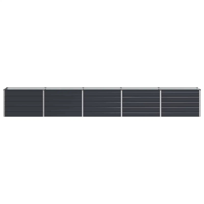 Raised Garden Bed Anthracite 400 x 40 x 55 cm cold-rolled steel