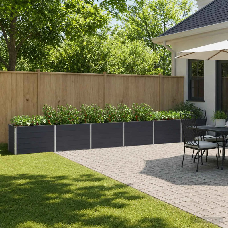 Raised Garden Bed Anthracite 480 x 40 x 55 cm cold-rolled steel