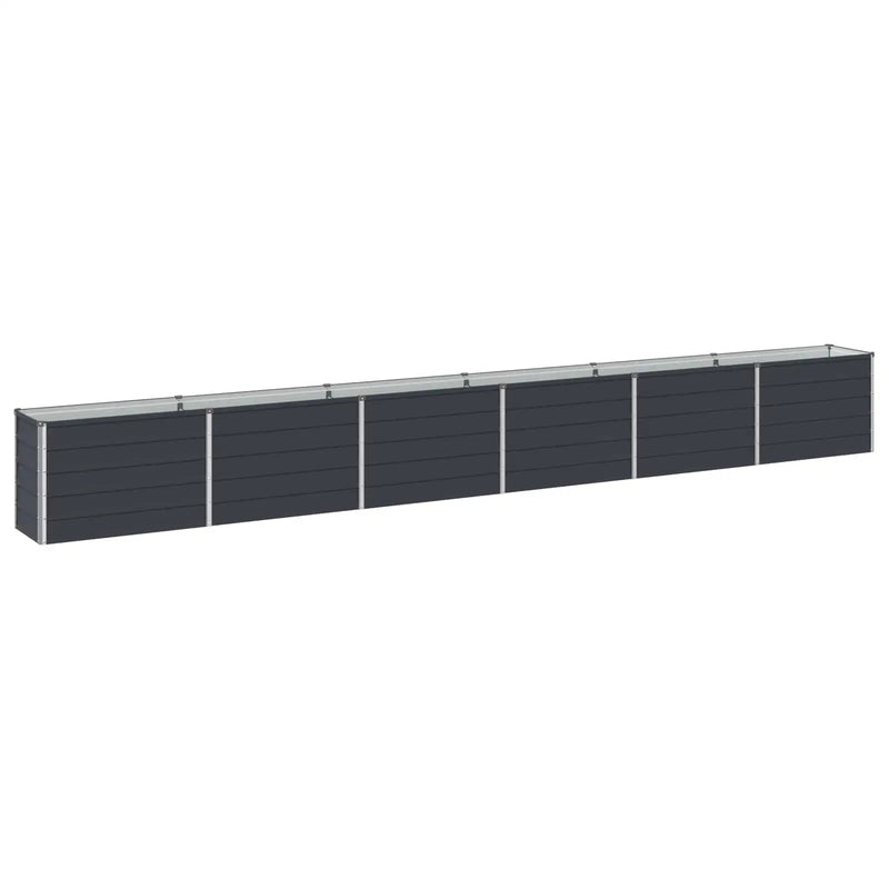 Raised Garden Bed Anthracite 480 x 40 x 55 cm cold-rolled steel