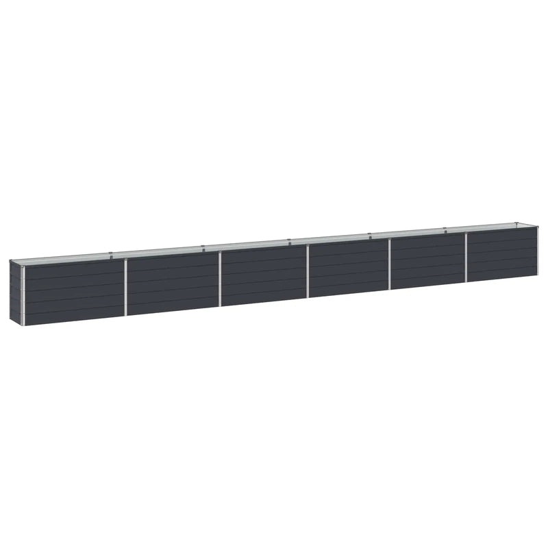Raised Garden Bed Anthracite 600 x 40 x 55 cm cold-rolled steel