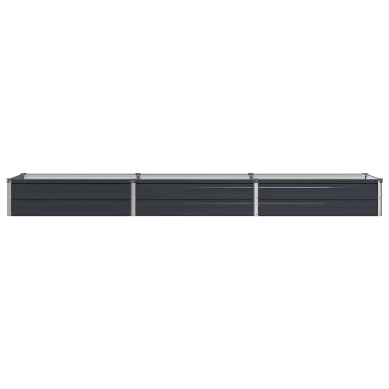 Raised Garden Bed Anthracite 240 x 40 x 24 cm cold-rolled steel