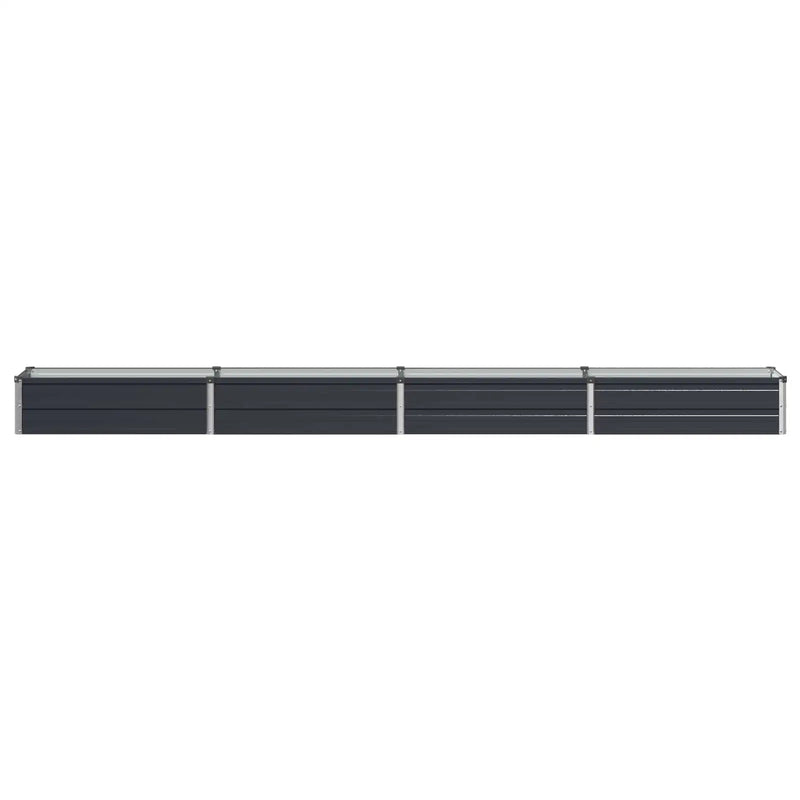 Raised Garden Bed Anthracite 320 x 40 x 24 cm cold-rolled steel