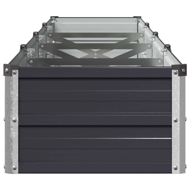 Raised Garden Bed Anthracite 320 x 40 x 24 cm cold-rolled steel