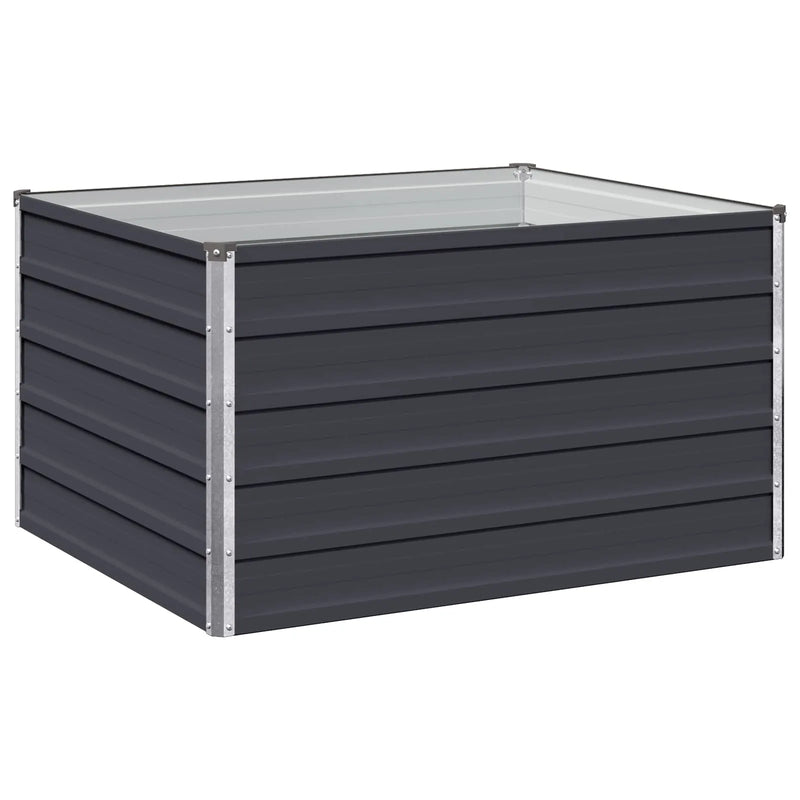 Raised Garden Bed Anthracite 100 x 80 x 55 cm cold-rolled steel