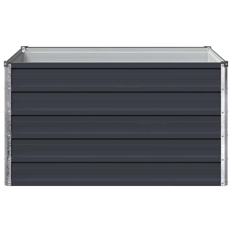 Raised Garden Bed Anthracite 100 x 80 x 55 cm cold-rolled steel