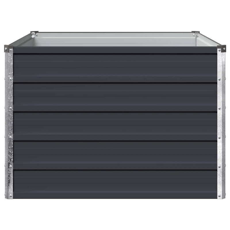 Raised Garden Bed Anthracite 100 x 80 x 55 cm cold-rolled steel