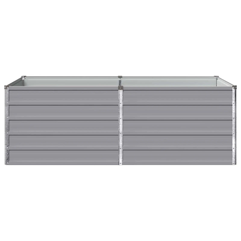 Raised Garden Bed Grey 160 x 80 x 55 cm cold-rolled steel