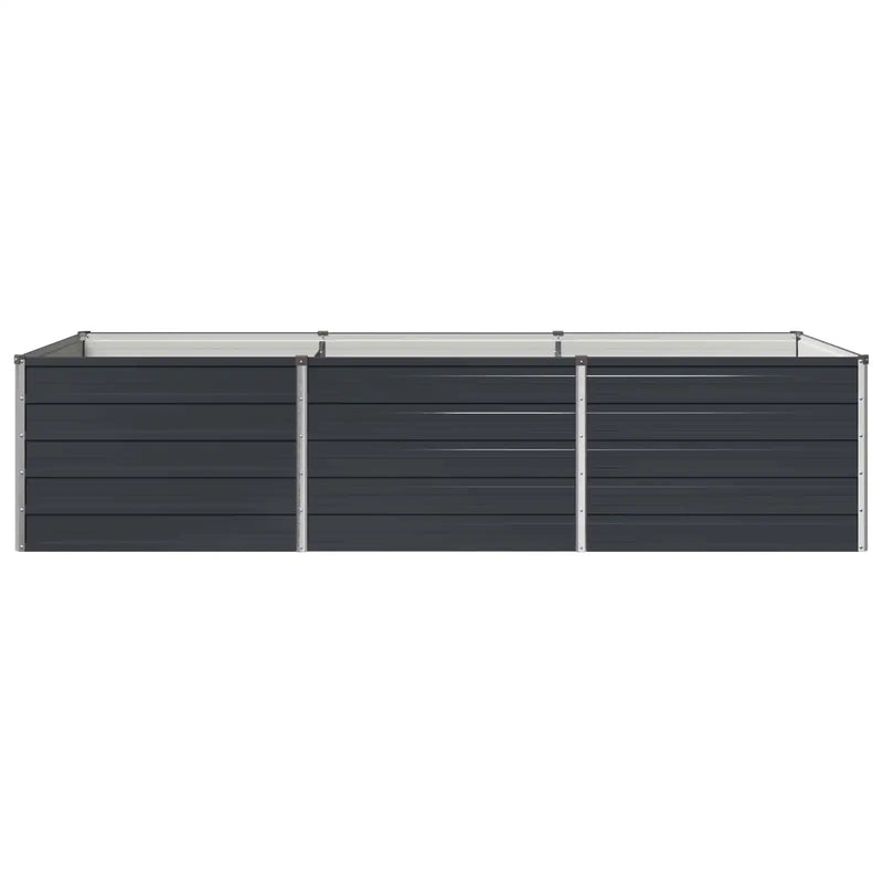 Raised Garden Bed Anthracite 240 x 80 x 55 cm cold-rolled steel