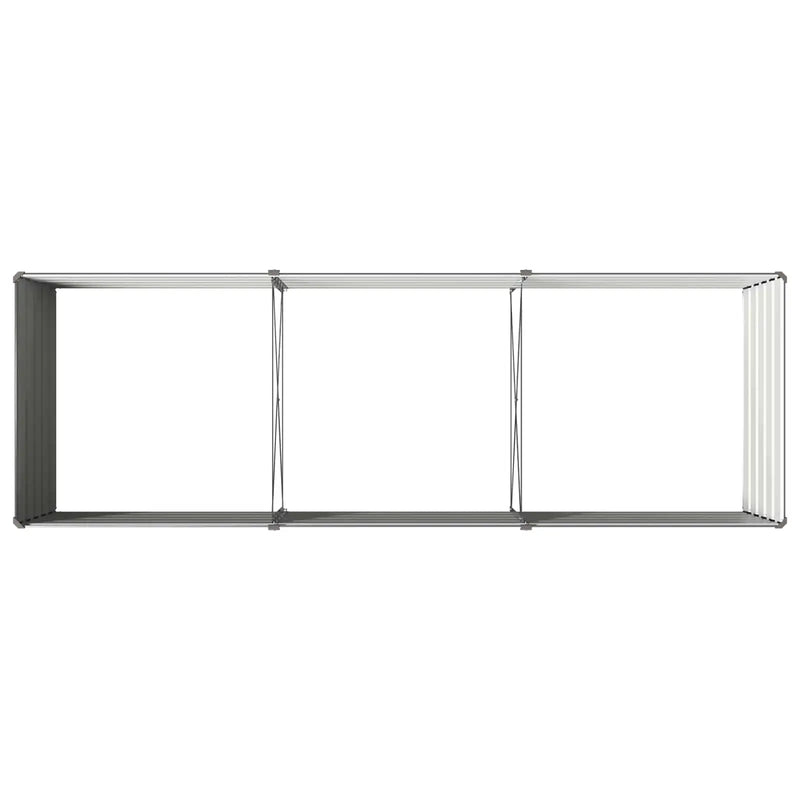 Raised Garden Bed Anthracite 240 x 80 x 55 cm cold-rolled steel