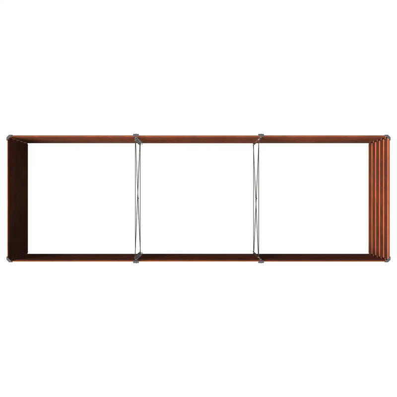 Raised Garden Bed Rusty 240 x 80 x 55 cm corton