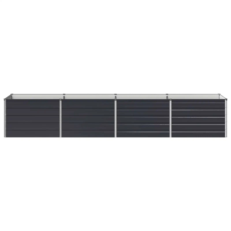 Raised Garden Bed Anthracite 320 x 80 x 55 cm cold-rolled steel