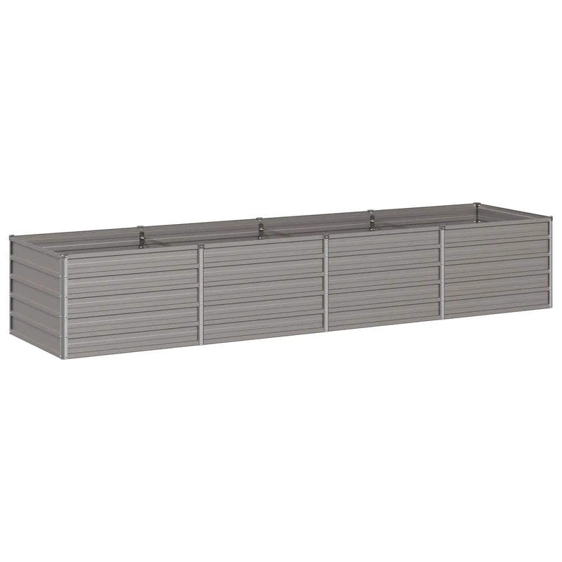 Raised Garden Bed Rusty 320 x 80 x 55 cm corton