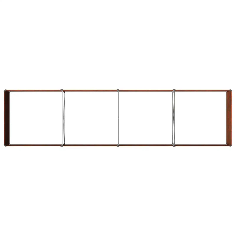 Raised Garden Bed Rusty 320 x 80 x 55 cm corton