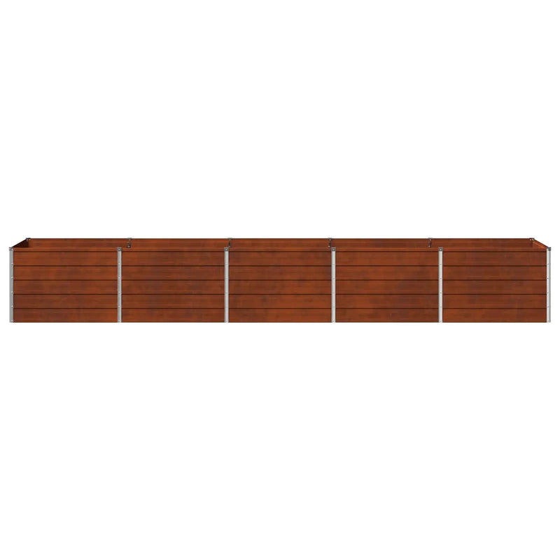 Raised Garden Bed Rusty 400 x 80 x 55 cm corton