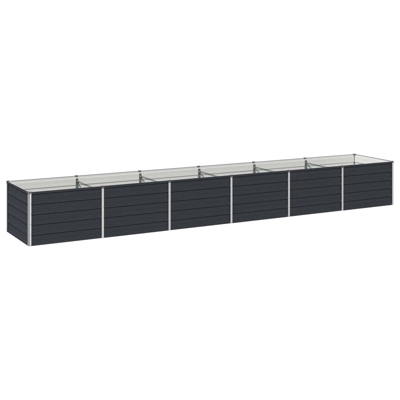 Raised Garden Bed Anthracite 480 x 80 x 55 cm cold-rolled steel