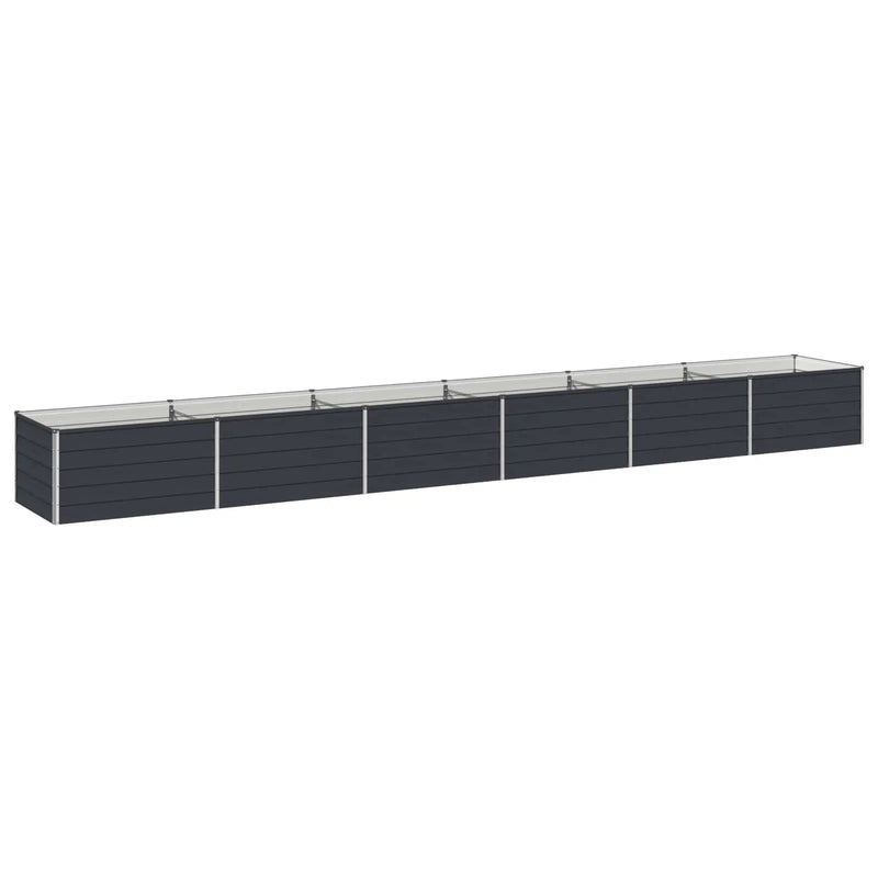 Raised Garden Bed Anthracite 600 x 80 x 55 cm cold-rolled steel