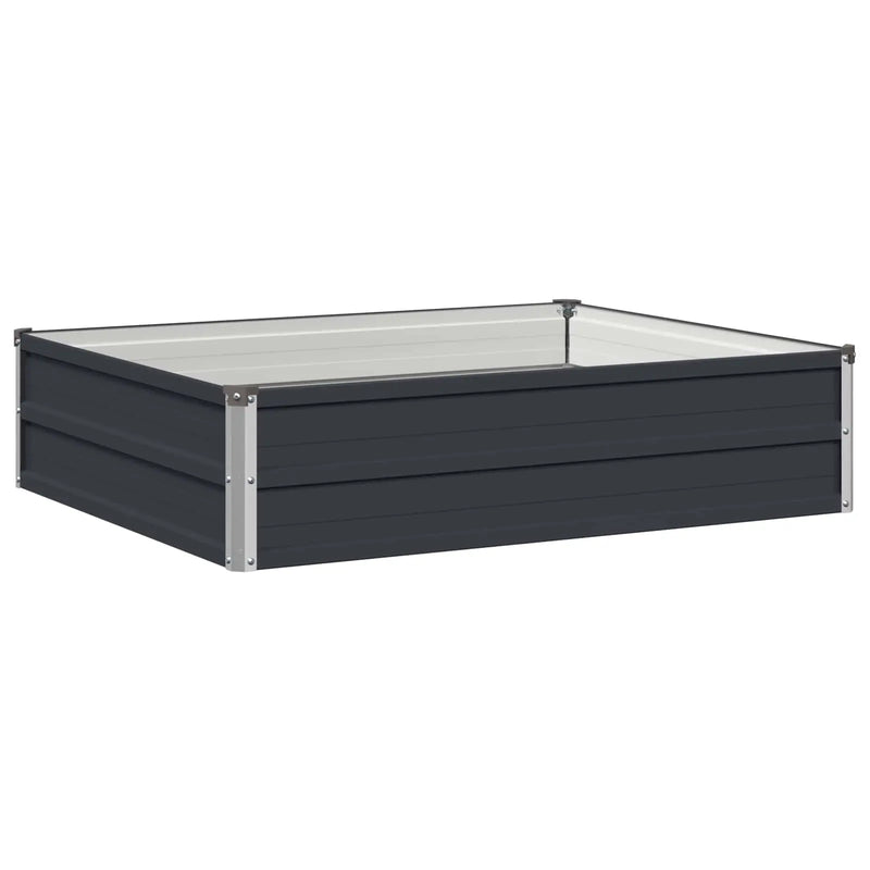 Raised Garden Bed Anthracite 100 x 80 x 24 cm cold-rolled steel