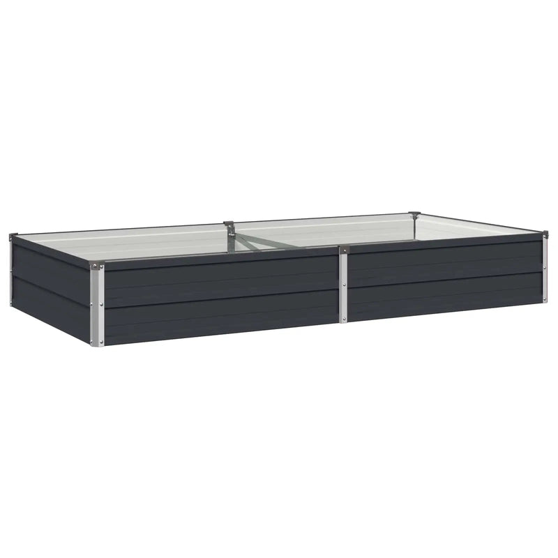 Raised Garden Bed Anthracite 160 x 80 x 24 cm cold-rolled steel