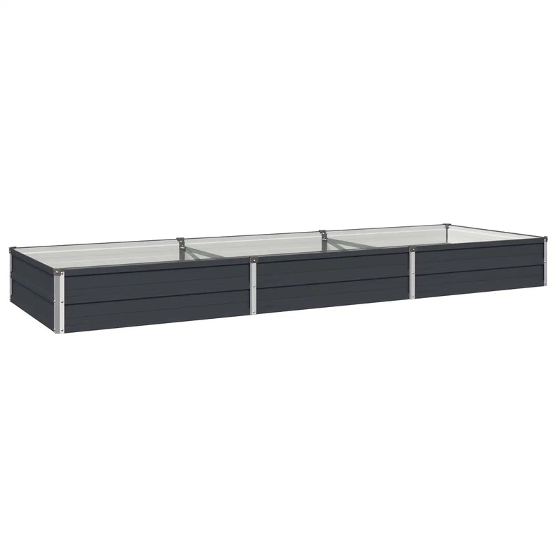 Raised Garden Bed Anthracite 240 x 80 x 24 cm cold-rolled steel