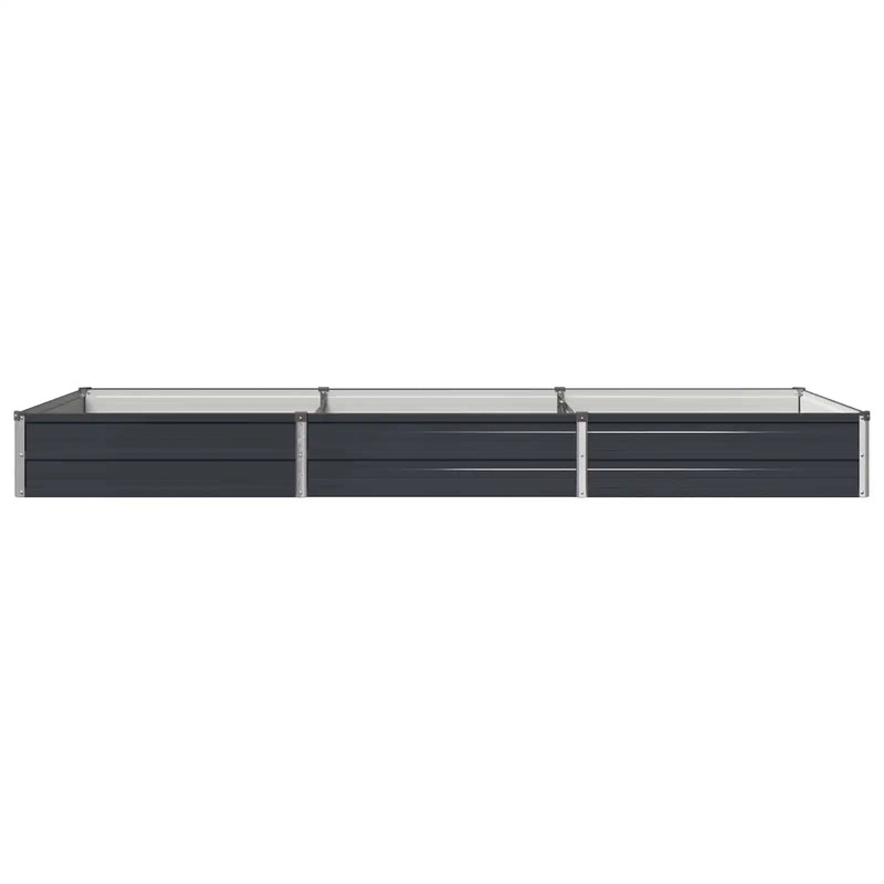 Raised Garden Bed Anthracite 240 x 80 x 24 cm cold-rolled steel
