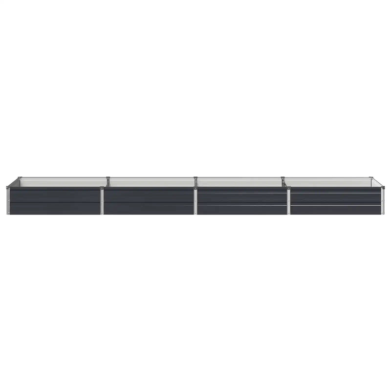 Raised Garden Bed Anthracite 320 x 80 x 24 cm cold-rolled steel