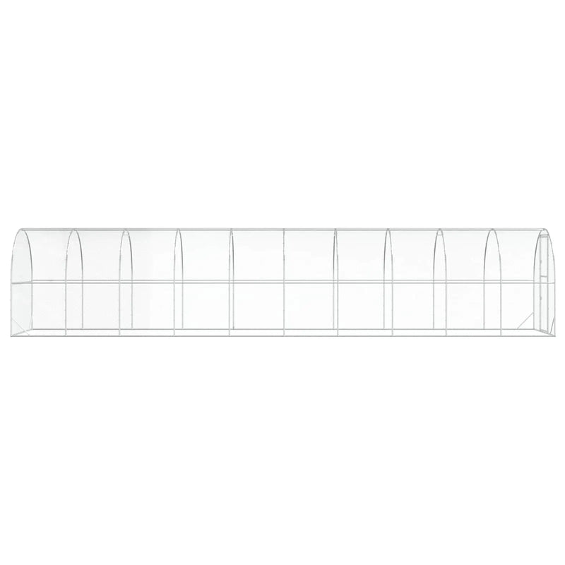 Chicken Coop Silver 1000 x 200 x 200 cm Galvanised Steel