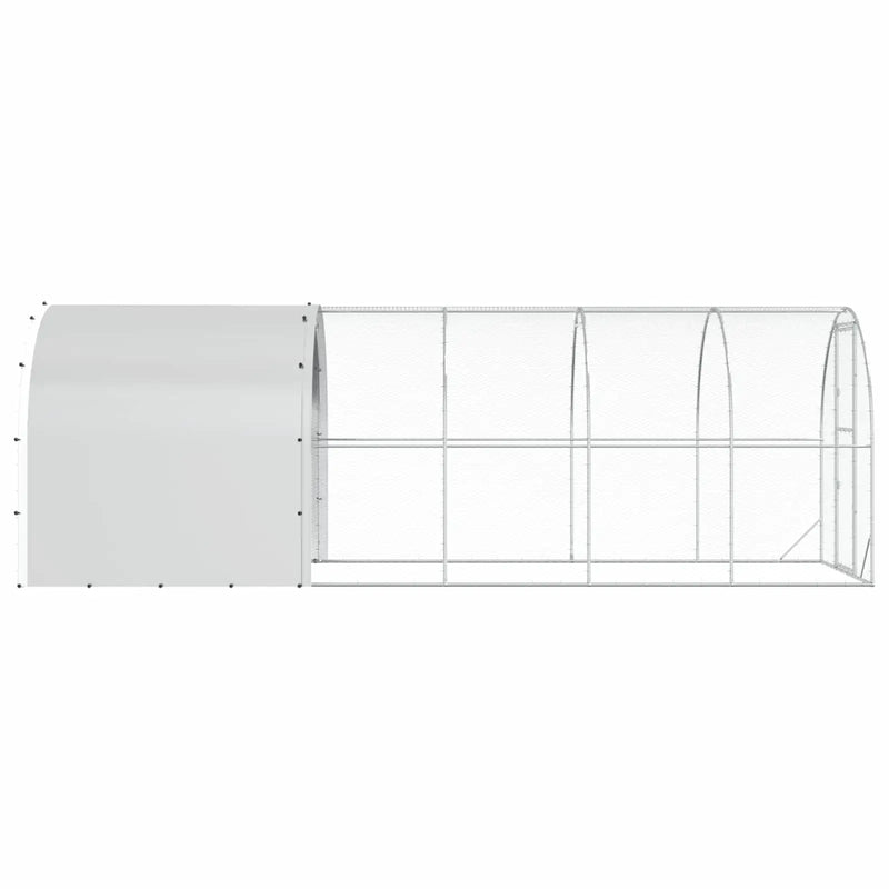 Chicken Coop Silver 600 x 200 x 200 cm Galvanised Steel