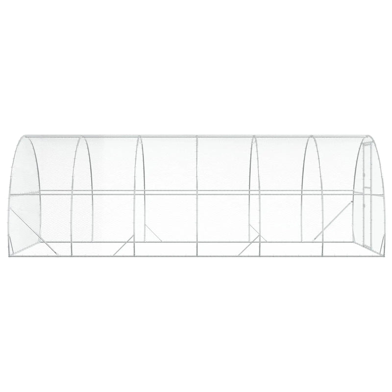 Chicken Coop Silver 600 x 300 x 200 cm Galvanised Steel