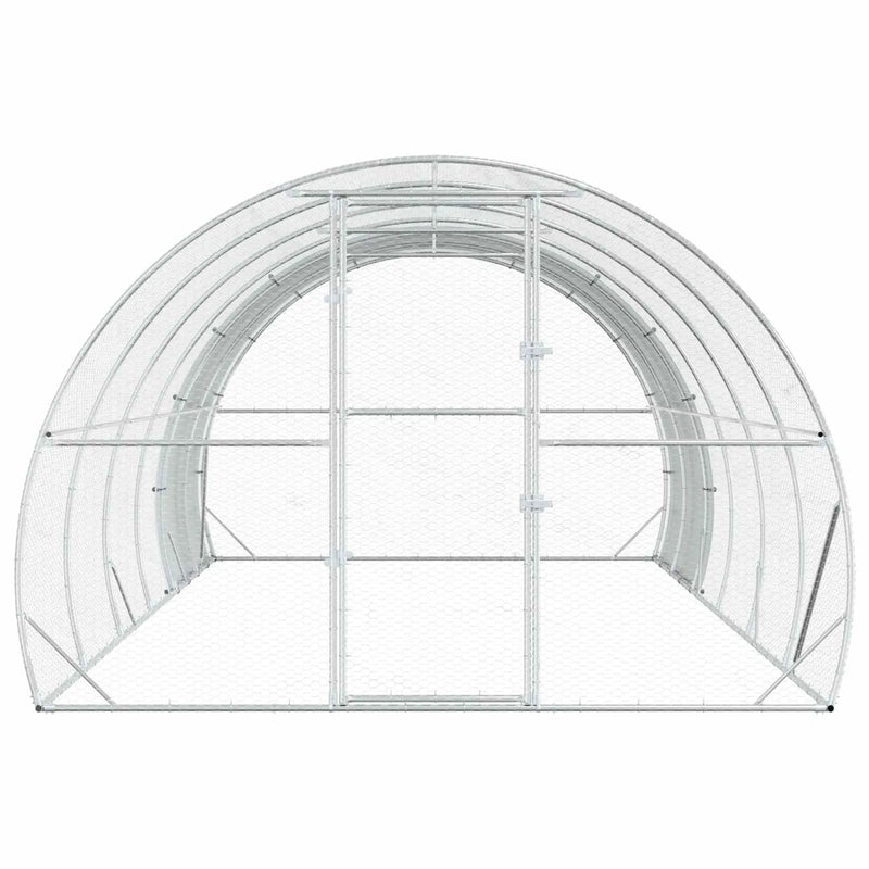 Chicken Coop Silver 600 x 300 x 200 cm Galvanised Steel