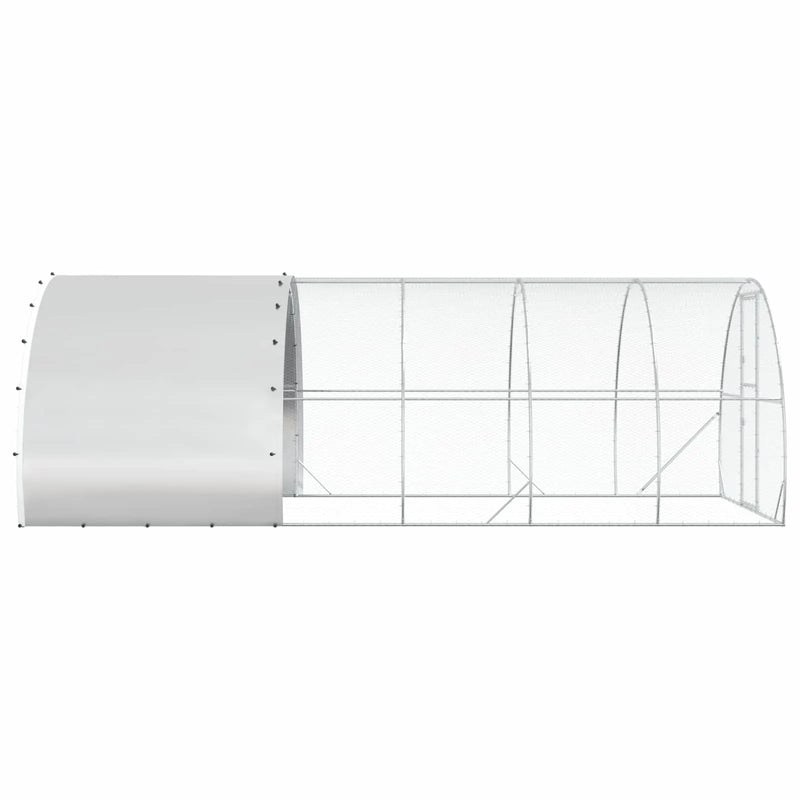 Chicken Coop Silver 600 x 300 x 200 cm Galvanised Steel