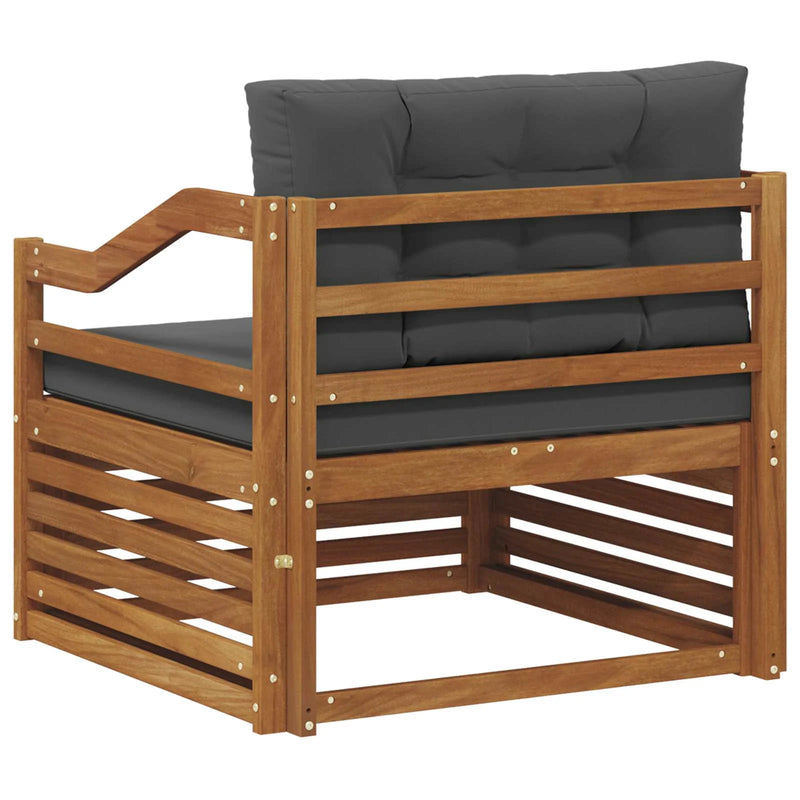 Outdoor Sofa Set Solid Acacia Wood Natural