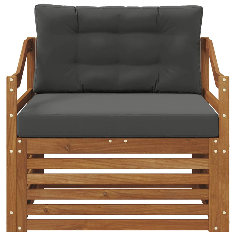 Outdoor Sofa Set Solid Acacia Wood Natural